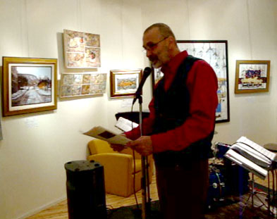 Bertrand Tremblay participant à l’événement Nuit blanche à la Galerie Lamoureux-Ritzenhoff le 28 février 2009